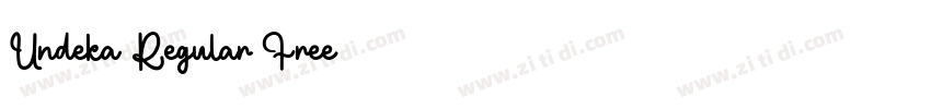 Undeka Regular Free字体转换